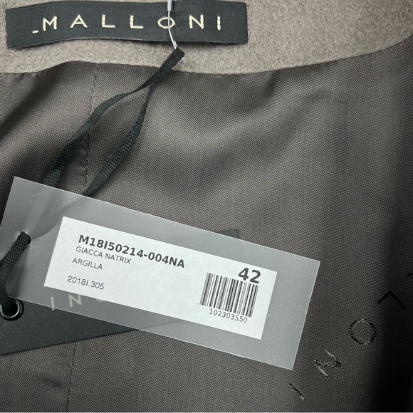 Malloni Snap Button Up Jacket in Grey - Picture 3 of 5